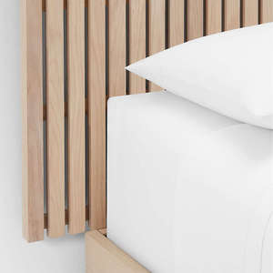 Wholesale Japandi Style Solid Wood <b>Bed</b> | Slatted Headboard <b>Platform</b> <b>Bed</b> <b>with</b> <b>Storage</b> Drawers - Product Image 4