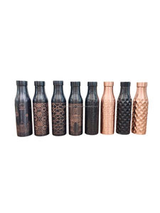 Leak Proof Pure <b>Copper</b> <b>Drinking</b> <b>Bottle</b> Handmade Ayurvedic Water <b>Bottle</b> with Stylish Finish - Product Image 6