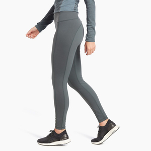 Leggings de compression unis à taille mi-haute avec logo personnalisé, écologiques, respirants, séchage rapide, antibactériens, sous-vêtement de sport pour femme - Product Image 2