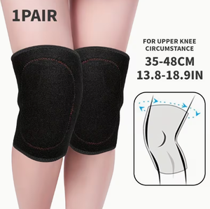 Rodilleras de tela gruesa Coexistence con forro polar cálido, soporte transpirable, universal, unisex, para invierno, para mantener el calor, para voleibol - Product Image 3