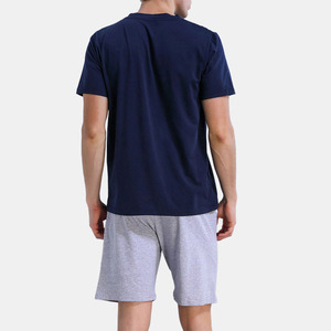 New Arrived Good Quality Latest Design Anti-bacterial Hot Selling best Sustainable StylisPlus Size Breathable <b>Top</b> Men Short Set - Product Image 3