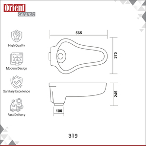 Vente exclusive de sanitaires en céramique blanche de qualité supérieure, design moderne et élégant, durables, style indien, toilettes à la turque - Product Image 3
