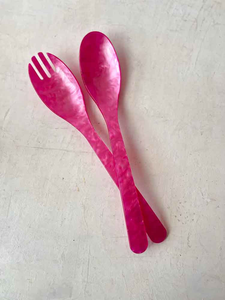 ช้อนเสิร์ฟอเนกประสงค์ทำมือจากอินเดียรุ่นล่าสุด ช้อนเรซิ่นสำหรับสลัด ใช้ในครัว กาแฟ และชา - Product Image 4