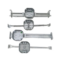 Support de barre réglable en PVC pour boîte électrique circulaire, boîte de jonction de plafond pour luminaires et ventilateurs de plafond, certifié ETL IP54 20