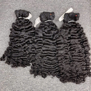 Cheveux bouclés birmans naturels ondulés Hairvietnam – Qualité supérieure, ondulations profondes, super ondulations, lisses naturels, blonds - Product Image 1