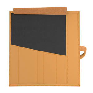 Étui à roulettes en cuir haut de gamme en promotion |   Organisateur d'outils en cuir de vache véritable |   Porte-accessoires de toilettage compact 15 x 13,5 cm - Product Image 4