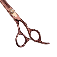 Ciseaux de coiffure professionnels en acier inoxydable à lame affûtée pour droitiers, couleur or rose, pour la coupe de cheveux et le toilettage des animaux, pour salon de coiffure