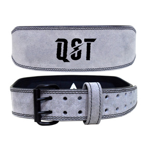 Ceinture de soutien lombaire QST de 4 pouces, rembourrage de 7 mm, boucle à ardillon en cuir de vachette, antidérapante, réglable, logo personnalisé pour le fitness - Product Image 3
