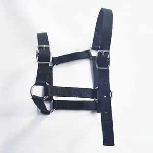 Customized Designed Equestrian Horse Racing Bridle Genuine Leather Horse Nylon <b>Halters</b> Bridle Style Saddles <b>Halters</b> - Product Image 6