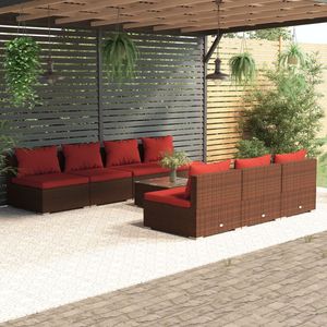 Conjunto de Muebles de Jardín Color Rojo Canela en Tono Marrón - Product Image 1