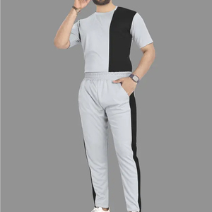 Mejores fabricantes y proveedores de conjuntos deportivos de tela suave para hombre, conjunto deportivo de verano de última moda para hombre, conjunto deportivo ajustado. - Product Image 1