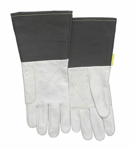 Leather Safety <b>Gloves</b> Anti-Vibration Durable Full Smooth Texture Anti-Slip <b>Knit</b> Wrist General Purpose Waterproof Abrasion - Product Image 5