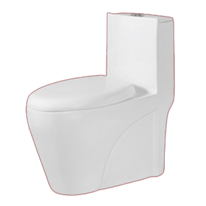 WC mural en céramique écologique monobloc européen avec système de chasse d'eau Cyclone au meilleur prix EWC - Product Image 3