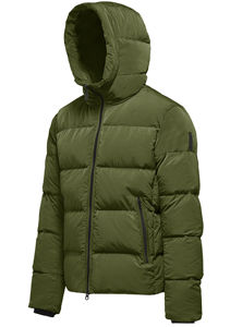 Doudoune matelassée légère et imperméable avec fermeture éclair, coupe courte et carrée, personnalisable, pour l'hiver et l'extérieur 2026 - Product Image 2