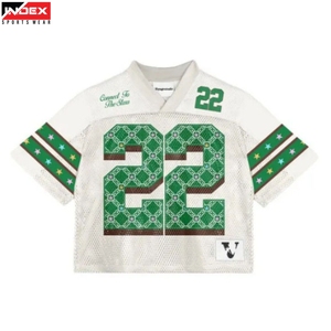 Camiseta de Fútbol de Malla de Calidad Garantizada, Tejido Ligero y Duradero, Ropa Deportiva Personalizada para Equipos - Product Image 1