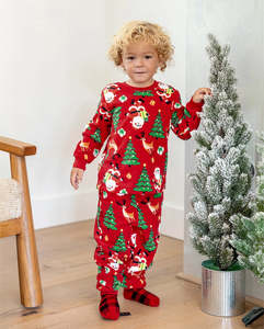 Custom <b>Christmas</b> <b>Family</b> <b>Pajama</b> Set 100% Polyester Casual <b>Matching</b> Holiday Sleepwear Gingerbread Print <b>Family</b> Clothing Collection - Product Image 5
