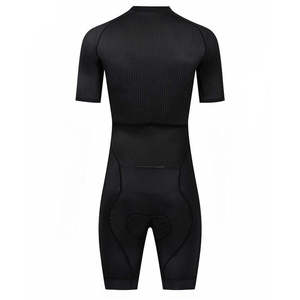 Kit de cyclisme pour homme personnalisé OEM à séchage rapide avec nom et numéro personnalisés, impression par transfert thermique, matière Spandex/Polyester, manches courtes - Product Image 6