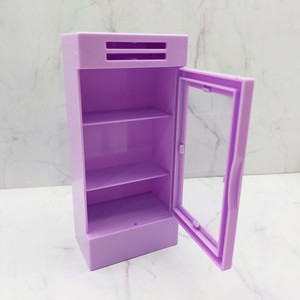 1:12 Scale Purple <b>Mini</b> Fridge Drink <b>Cooler</b> ABS Dollhouse Furniture Toy for Miniature Scene Setup - Product Image 5