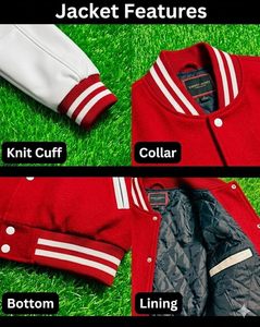 Veste de baseball personnalisée pour homme, en laine et cuir de haute qualité, pour les équipes sportives scolaires et le style streetwear - Product Image 5