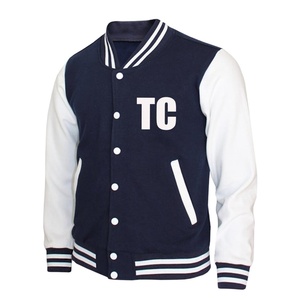 Men's Custom Logo Canvas <b>Baseball</b> <b>Bomber</b> <b>Jacket</b> with Stand Collar Formal Varsity Letterman Winter <b>Jacket</b> Wholesale - Product Image 1