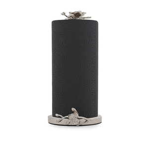 Antique <b>White</b> Iron Daisy Paper Towel Holder Heavy Duty Decorative Standing Kitchen Tissue Roll Dispenser For <b>Dining</b> <b>Table</b> - Product Image 2