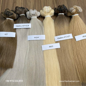 Meilleure vente!! Gros Price100 % Cheveux Bruts Extensions de Cheveux Humains Cuticule Cheveux Double Dessiné Meilleur Double Dessiné Machine Trame - Product Image 6