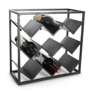 Support à vin en métal à 3 niveaux, sur pied, en fer, pour 6 bouteilles, étagère de rangement et présentoir pour cuisine ou bar - Product Image 2