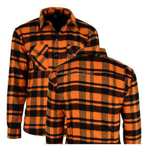 Chemise de course moto en flanelle doublée d'aramide respirante avec patchs en cuir véritable et protections certifiées CE pour adultes - Product Image 2