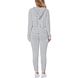 Unisex Custom Ladies <b>Winter</b> <b>Sports</b> Blank Set Wholesale Private Label Training Tracksuit Two Piece Jogger Sweatpants for Adults - Product Image 3