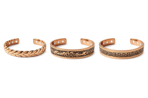 Pulsera de Cobre Hecha a Mano de Lujo y Tendencia con Personalización - Estilos Antiguos y Pulidos Oxidados - Product Image 3