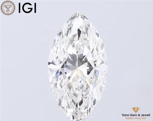 Diamante CVD Cultivado en Laboratorio, 3.50 Quilates, Claridad VVS1, Color E, Forma Marquise, con Certificado IGI, para un Hermoso Colgante Clásico - Product Image 1