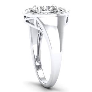 Bague de fiançailles REYES en argent sterling 925 exquis, certifiée GRA, en moissanite, pour femme, cadeaux de mariage personnalisés, bijoux fins - Product Image 3