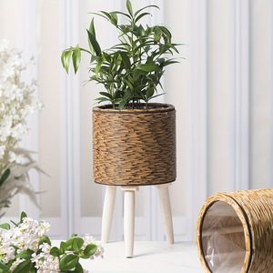 Jarrón Decorativo Verde Hecho a Mano, Material Plástico Mejorado para Plantas, Macetas y Jardineras Decorativas Verdes - Product Image 6