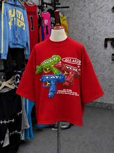 Camiseta Gráfica Extra Grande Personalizada para Hombre, 100% Algodón, Estilo Urbano, Camiseta Estampada, Fabricante OEM ODM - Product Image 4