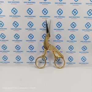 High Quality Gold Color Stork <b>Scissors</b> Suppliers Professional Sharp blade <b>Sewing</b> Craft <b>Scissors</b> Manufacturer Custom Logo Shear - Product Image 6