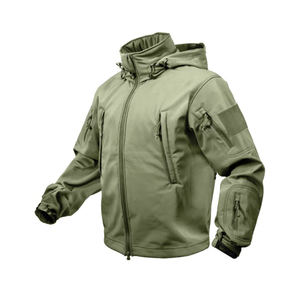 Chaqueta Táctica con Capucha de Alta Calidad en Oferta, para Caza al Aire Libre en Invierno, Tejido Ligero y Transpirable, Diseño Sólido con Cremallera, Tallas Grandes - Product Image 6