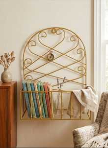 Decorative Modern Rustic Farmhouse <b>Iron</b> Powder Coated Eco-Friendly Durable <b>Lightweight</b> Plant Stand Drainage Hole Hanging Option - Product Image 1