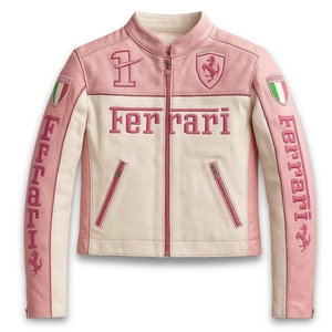 Veste en cuir de course rouge F1 de qualité supérieure |   Écusson d'équipe Motorsport Formula Series haute performance Grand Prix Culture Vivid en gros - Product Image 3
