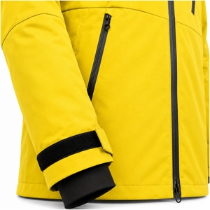Men's <b>Yellow</b> Waterproof <b>Ski</b> <b>Jacket</b> Hooded Synthetic Insulated Snowboard Outerwear Zipper Closure Winter Direct Factory Supplier - Product Image 5