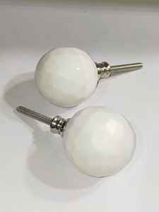 ลูกบิดและมือจับลิ้นชักหินอ่อนและโลหะ ดีไซน์คลาสสิก สีตามสั่ง สำหรับกล่องเครื่องประดับ ชุดเครื่องนอน เครื่องมือ และประตู - Product Image 3