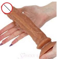 Consolador de pene suave realista para mujer Consolador de pene artificial Vibrador Juguetes sexuales para mujeres en India