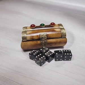 16mm Square Bone Inlay Polished <b>Dice</b>-Shaped Handmade High Standard Quality Modern Design by f s international - Product Image 2