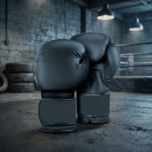 Gants d'entraînement de boxe professionnels en cuir, à doigts entiers, avec fermeture Velcro pour adultes - Product Image 3