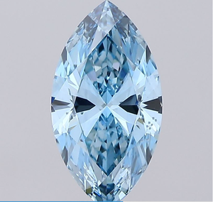 Diamante Cultivado en Laboratorio con Certificación IGI, Corte Marquise Modificado de 2.13 CT, Color Azul Intenso Fantasía, Claridad VS2, CVD 1, Joyería ROYAL GEMS - Product Image 1