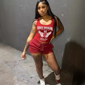 Nouvelle Collection 2026 – Ensemble Deux Pièces Sexy pour Femme : Débardeur Imprimé et Short au-dessus du Genou, Séchage Rapide, Style Européen et Américain, Idéal Été - Product Image 6