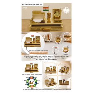 Tablero de Mesa de Madera Ecológico Liviya con Personalización e Impresión para Escritorio de Oficina y Estación de Trabajo - Regreso a Clases y Día del Padre - Product Image 1