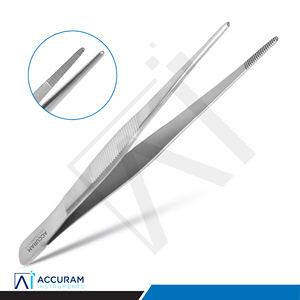 Pinzas de Disección Ergonómicas Accuram, Pinzas de Acero Inoxidable de 1.8 mm con Punta Serrada, Pinzas Quirúrgicas Dentales para Tejido, Pinzas Médicas con Certificación CE - Product Image 2