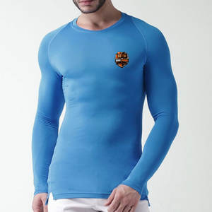 Camisetas de Compresión Casuales de Invierno para Hombre, Diseño de Última Moda, Transpirables, de Alta Calidad, Diseño Personalizado, Spandex/Poliéster, Tallas para Adultos - Product Image 1