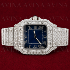 Reloj de Lujo con Incrustaciones de Moissanita para Hombre, Color D, Claridad VVS, Movimiento Automático, Pasa el Test de Diamantes, Reloj Personalizado con Incrustaciones - Product Image 5