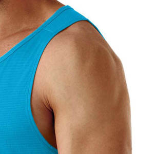 Camiseta sin mangas de algodón estampada para hombre, chaleco básico con cuello redondo, suave y transpirable, 180g, ropa deportiva informal para gimnasio y entrenamiento. - Product Image 5